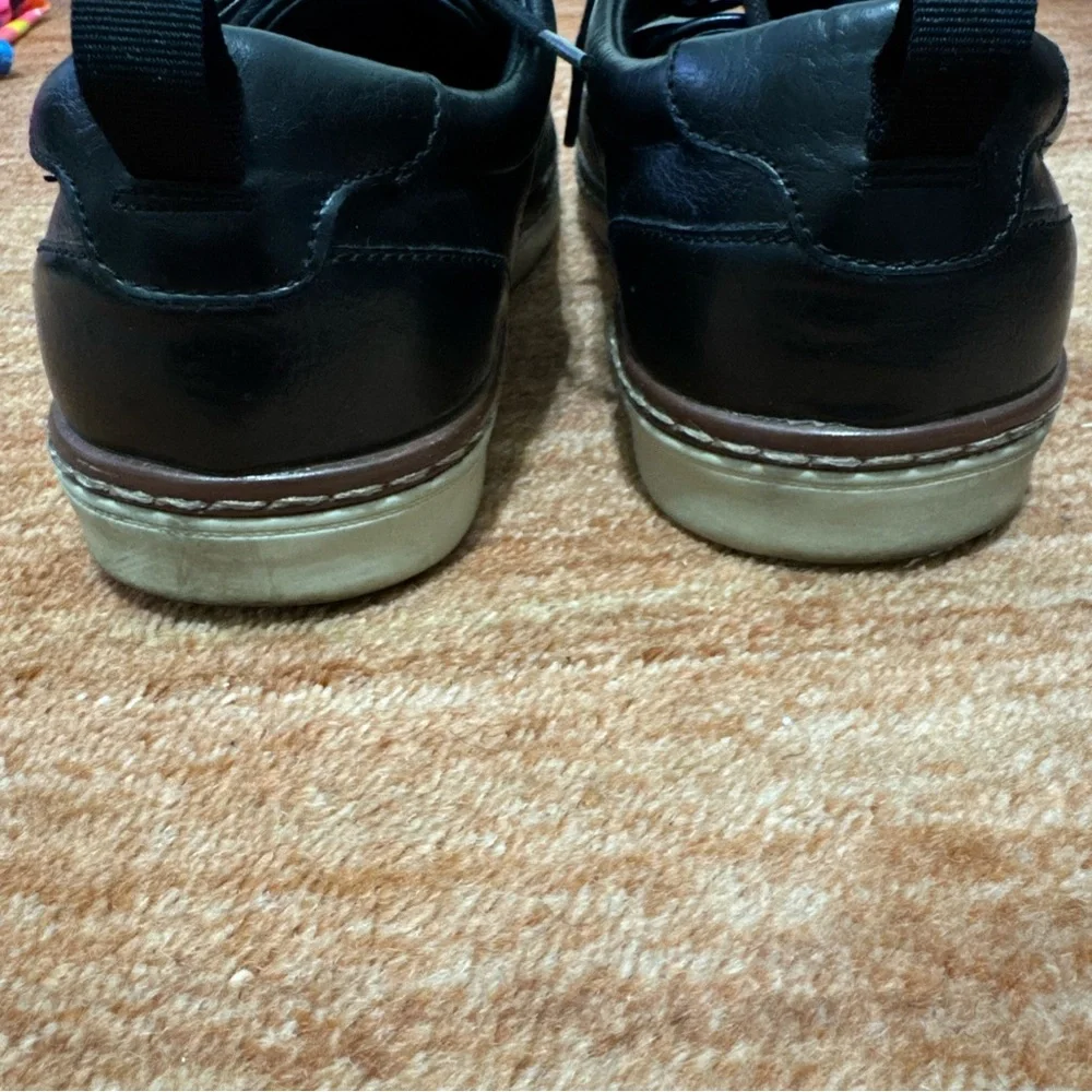 Alfani Men's Black Leather Lace-Up Sneakers 9